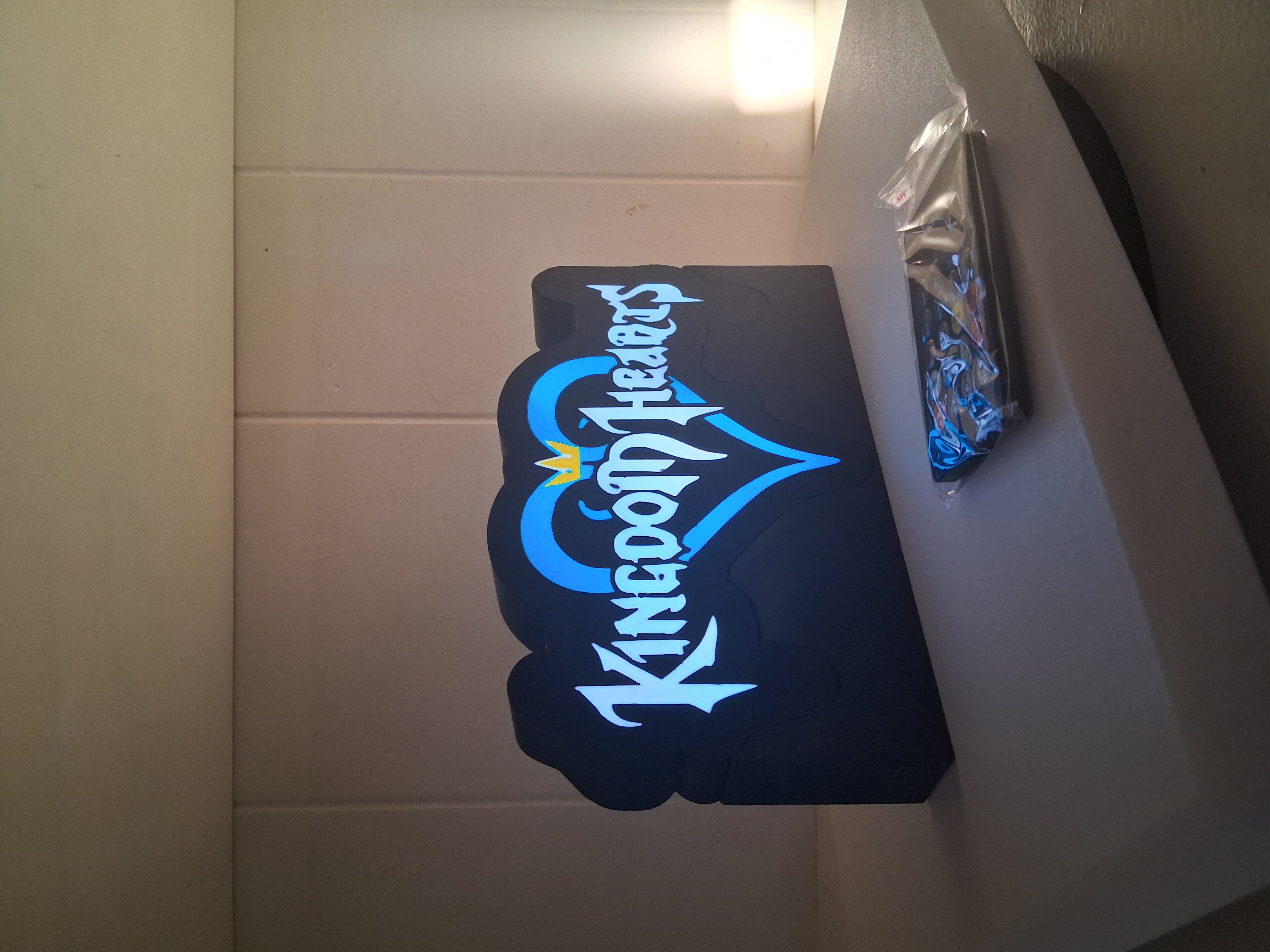 Kingdom Hearts LED light box – custom 3D printed – Lit Layer Creations